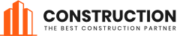 construction company logo dark